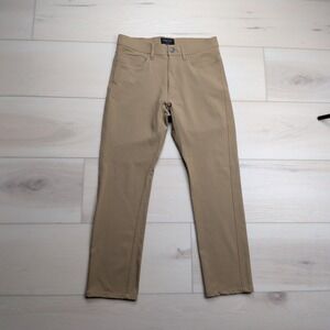 Unbound Merino Pants Mens‎ 29x27 Brown Relaxed Fit Stretch 5 Pocket Travel Wool
